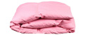 złożona kołdra w kolorze różowym standardowy rozmiar  155x200