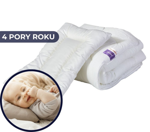 kołderka dla dziecka do łóżeczka rozmiar 100x135 cm + poduszka dla dziecka rozmiar 40x60 cm