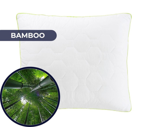 poduszka antyalergizna z włóknami bambusowymi
