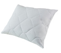 pikowana poduszka happy w kolorze białym rozmiar 50x70 cm